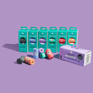 Adios Christmas Poo Bags x4 Rolls