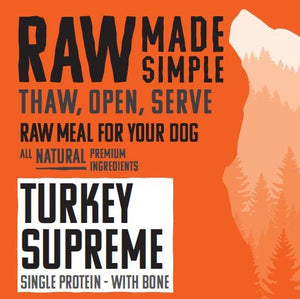 RMS Turkey Supreme Mince with Bone, Heart and Liver 500g
