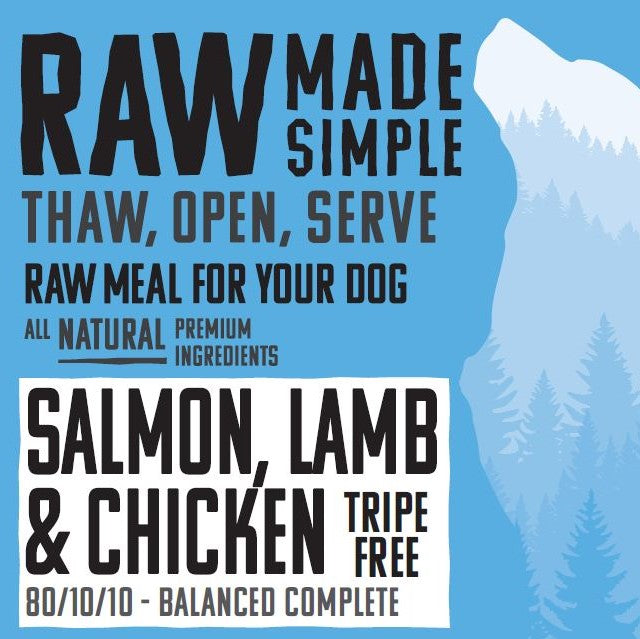RMS Salmon, Lamb and Chicken tripe Free 500g