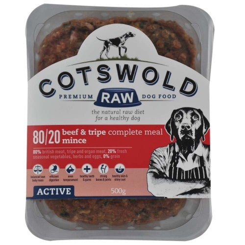Cotswold Active Beef & Tripe Mince 500g